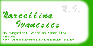 marcellina ivancsics business card